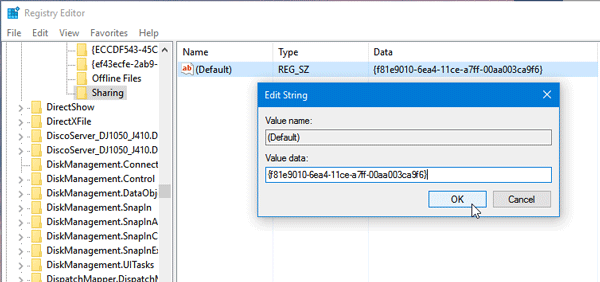 Tab Chia sẻ bị thiếu trong Thuộc tính thư mục trên Windows 10