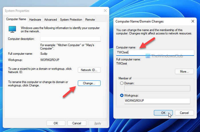 Cách đổi tên PC trong Windows 11