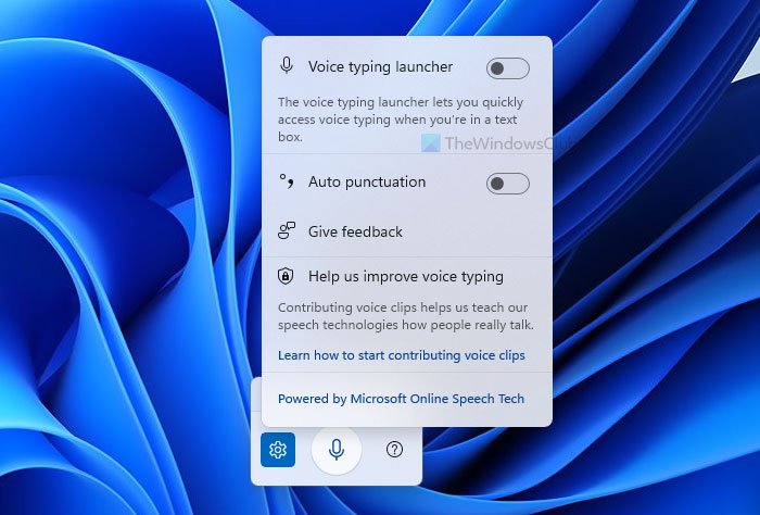 Cách sử dụng Công cụ nhập liệu bằng giọng nói trong Windows 11