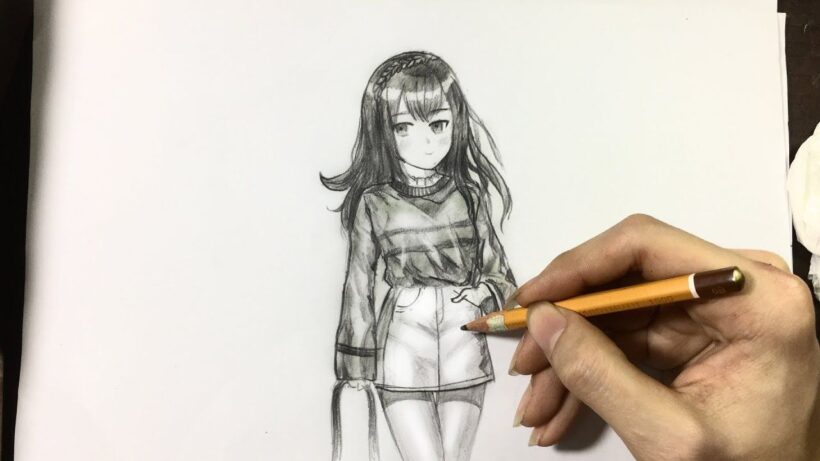 Hình vẽ anime nữ đẹp