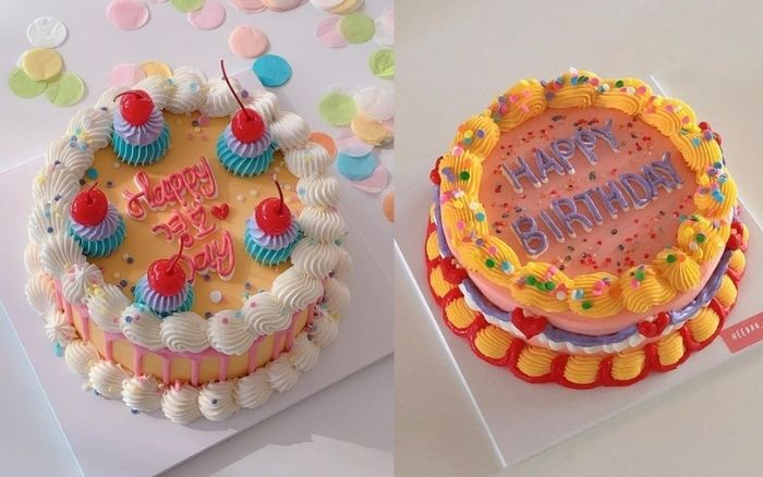 Bánh kem chúc mừng sinh nhật chồng yêu theo phong cách Hàn Quốc