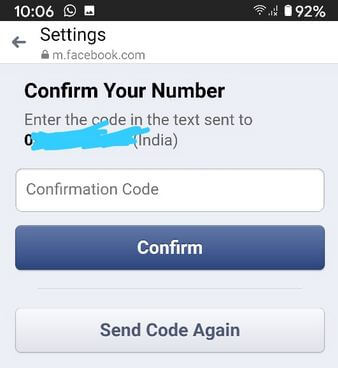 Cách đổi số điện thoại Facebook trên Messenger 7