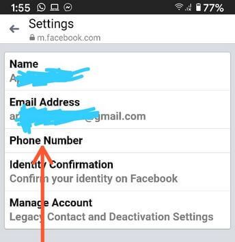 Cách đổi số điện thoại Facebook trên Messenger 4
