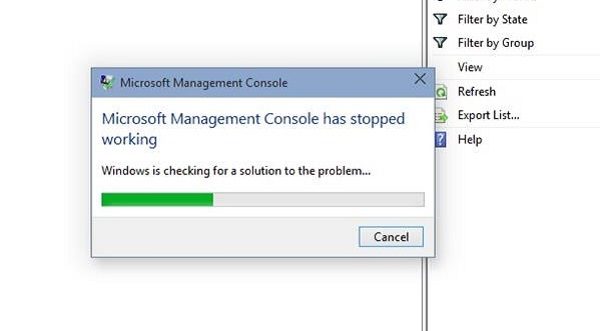 Control Panel quản lý của Microsoft đã ngừng hoạt động