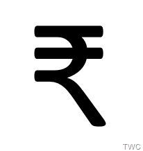 Biểu tượng tiền tệ của Ấn Độ Rupee