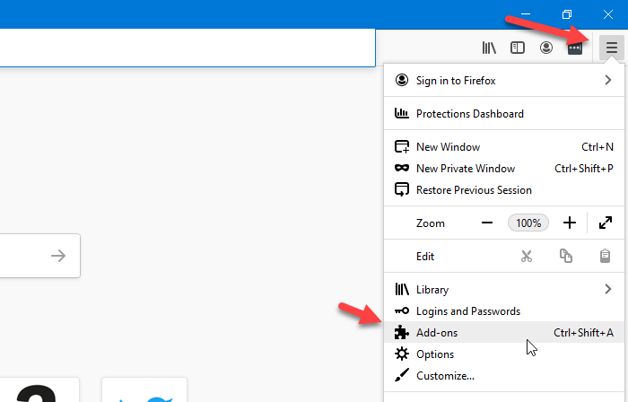 Cách bật hoặc tắt tiện ích bổ sung trong Windows Riêng tư trên Firefox
