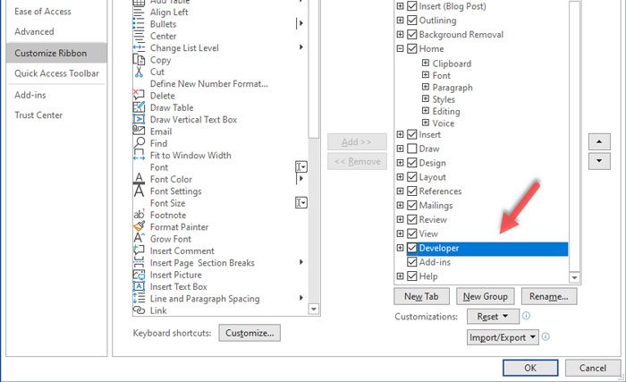 Cách chèn hộp kiểm trong Outlook cho máy tính để bàn và Thư cho Windows 10