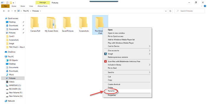 Cách đổi tên tệp hoặc thư mục trong Windows 10