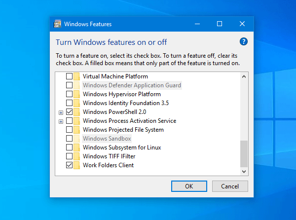 Kích hoạt và sử dụng Windows Sandbox trong máy ảo VMware Windows