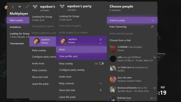 Trò chuyện nhóm trên Xbox One, Windows 10, Android và iOS