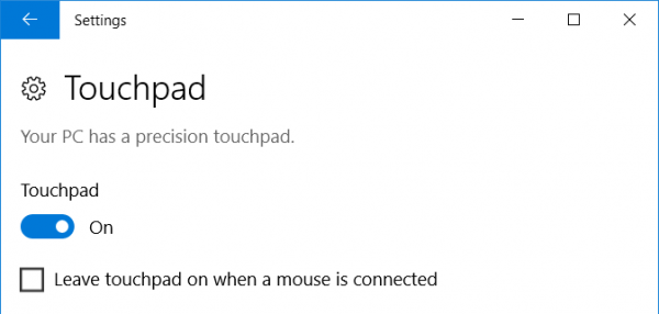 Cach tat Touchpad khi gan chuot ngoai vao Windows 10