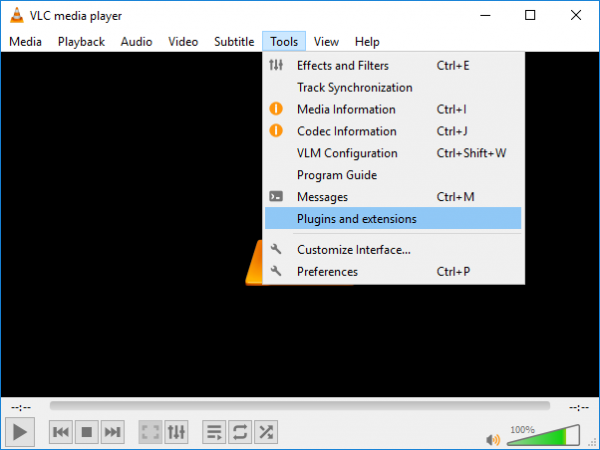 thêm Plugin & Tiện ích mở rộng trên VLC