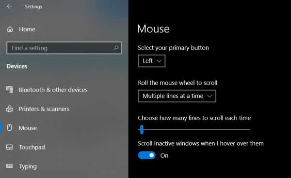 Chuột Windows 10 tự động cuộn lên hoặc xuống