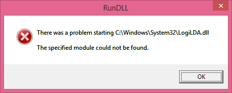 Đã xảy ra sự cố khi khởi động C: Windows System32 LogiLDA.dll