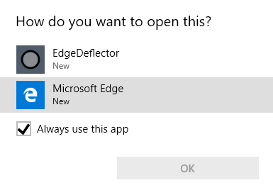 EdgeDeflector cho Windows 10 se giup ban chuyen huong cac