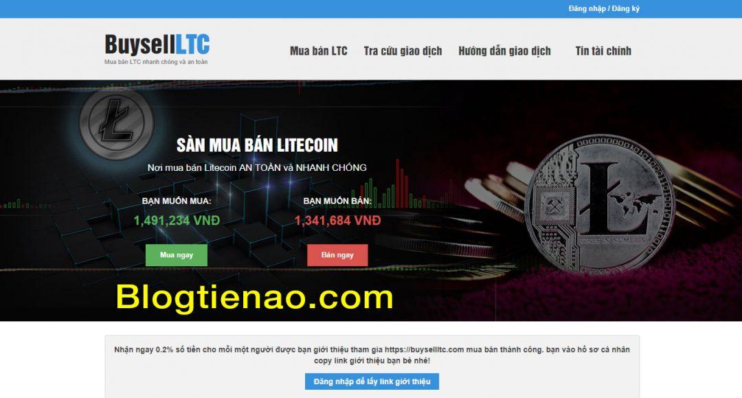 Huong dan cach mua ban Litecoin LTC tren san Buysellltc