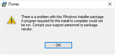 Có sự cố với gói Windows Installer này