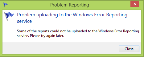 vấn đề tải lên dịch vụ báo cáo lỗi windows