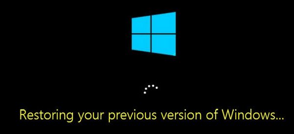 Khôi phục phiên bản Windows trước của bạn