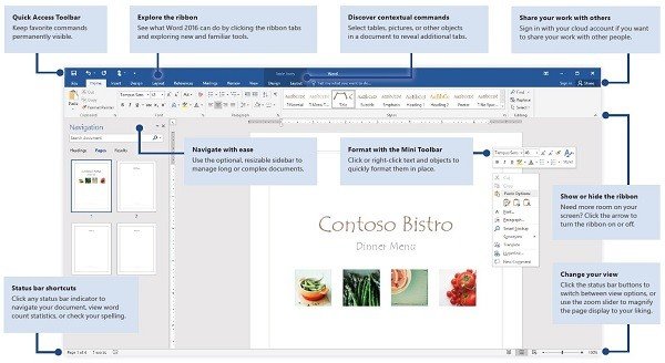 Hướng dẫn Bắt đầu Nhanh Microsoft Office 2016