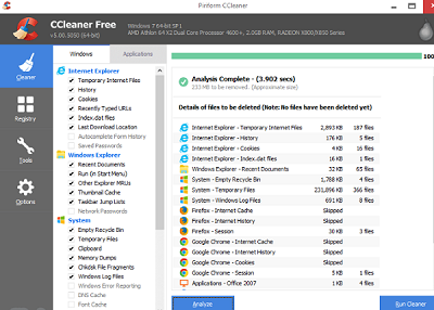 CCleaner Windows 10
