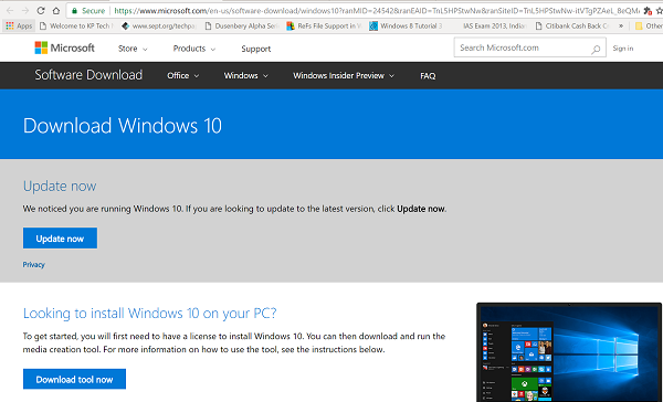 Cài đặt Windows 10 2004 bằng Windows 10 Update Assistant