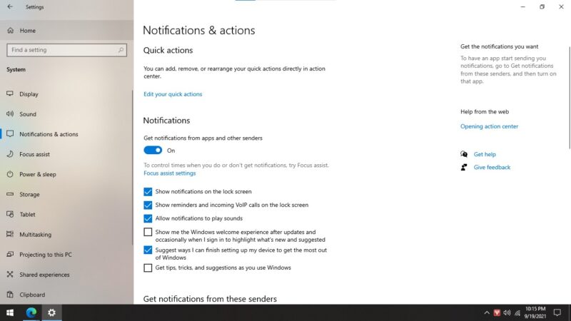 Hướng dẫn đầy đủ tất cả các cách tắt thông báo trên Windows 10 1