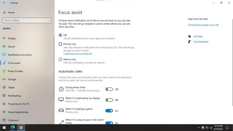 Hướng dẫn đầy đủ tất cả các cách tắt thông báo trên Windows 10 3