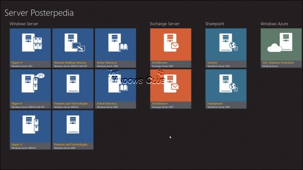 Server Posterpedia Ung dung Windows Store se giup ban hieu