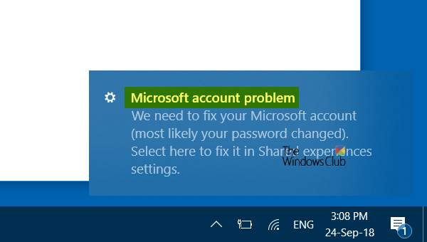 Sự cố tài khoản Microsoft, Chúng tôi cần bạn sửa tài khoản Microsoft của mình