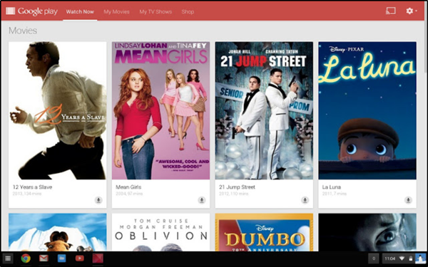 Tiện ích mở rộng Google Play Phim & TV Chrome dành cho Chrome