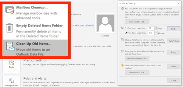 Công cụ dọn dẹp hộp thư Lỗi Outlook 0x8004060c Gửi/nhận