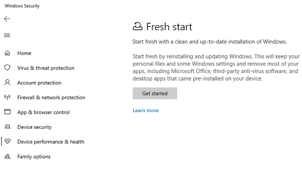 Windows 10 Fresh Start so với Reset so với Refresh so với Clean install