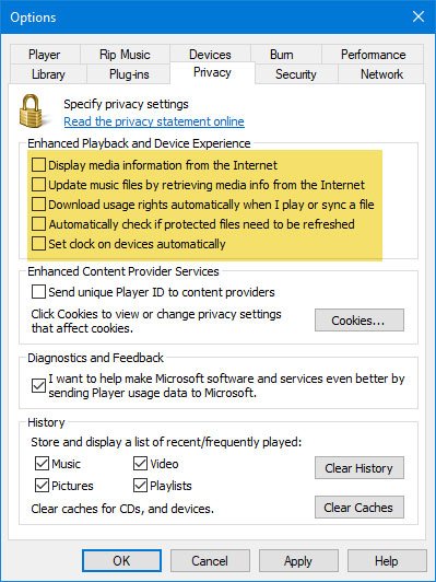 Windows Media Player không thể ghi một số tệp