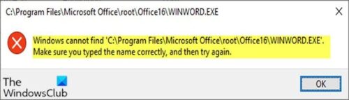 Windows không thể tìm thấy lỗi C:  Program Files khi mở ứng dụng