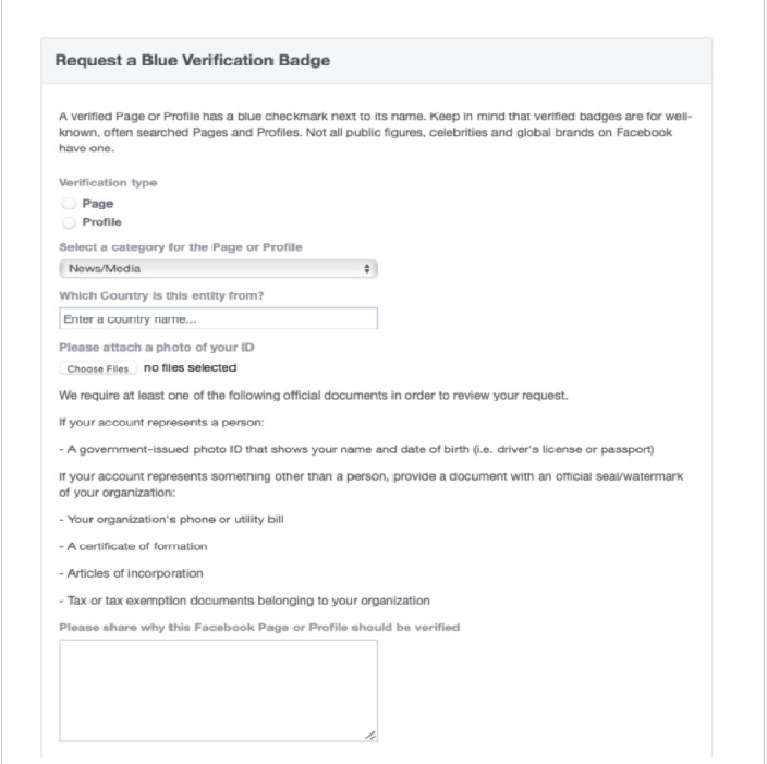 Tìm hiểu cách đăng ký tích xanh Facebook đơn giản