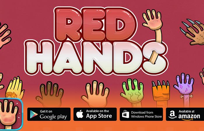 Các bàn tay có khả năng khác nhau trong game Red Hands