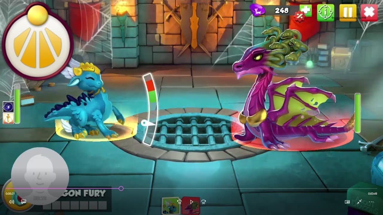 chiến đấu trong game dragon ml