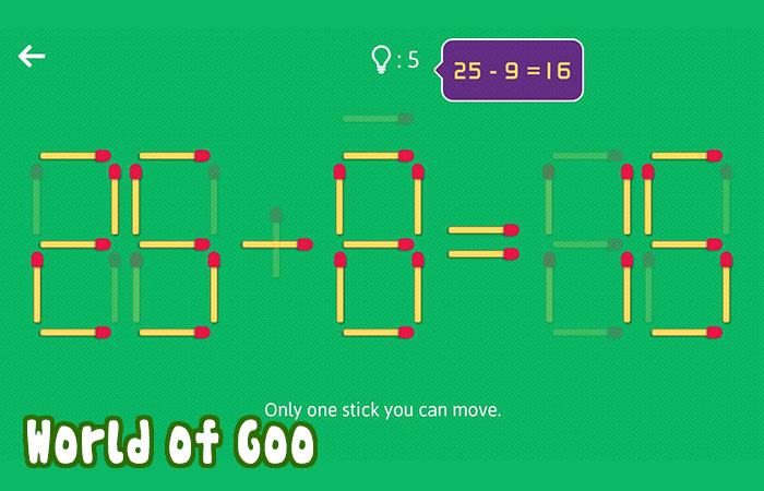 Game trí tuệ cho bé 3 tuổi Puzzles with Matches