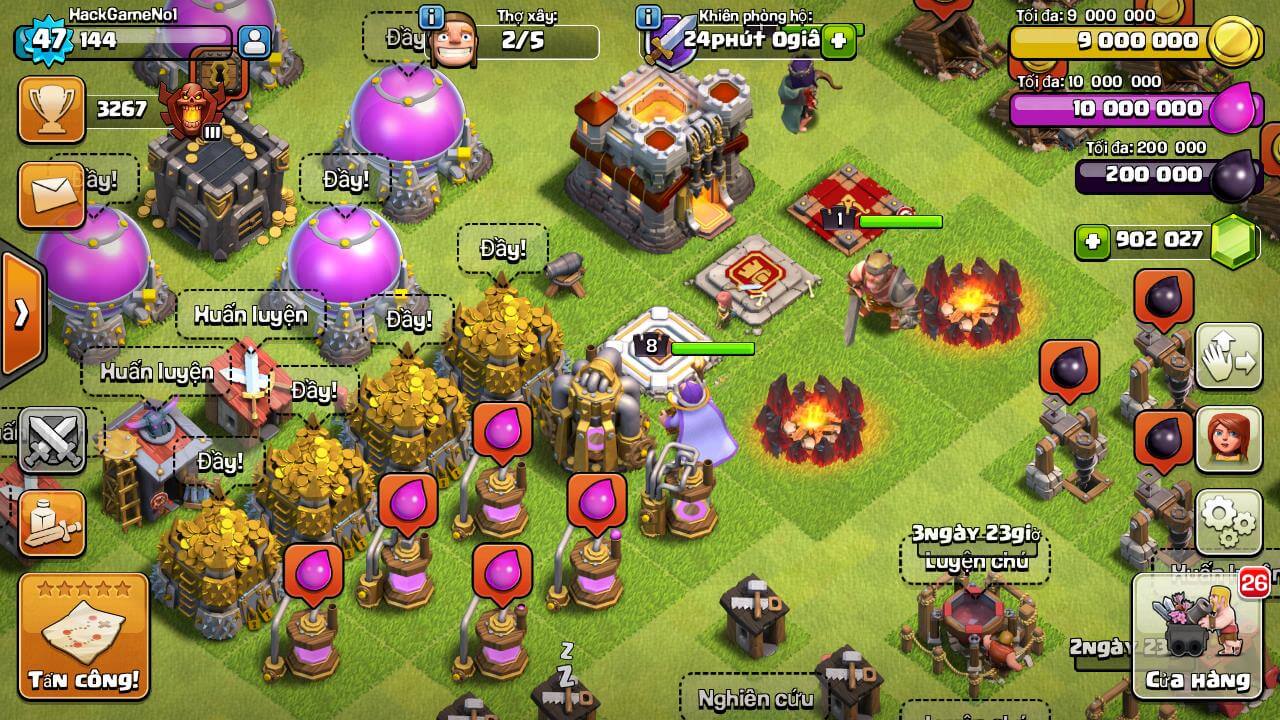 hack clash of clans full free