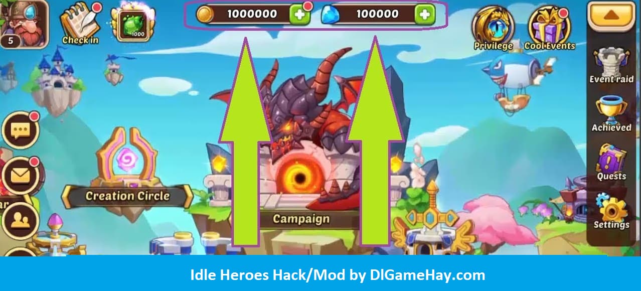 idle heroes mod 2019