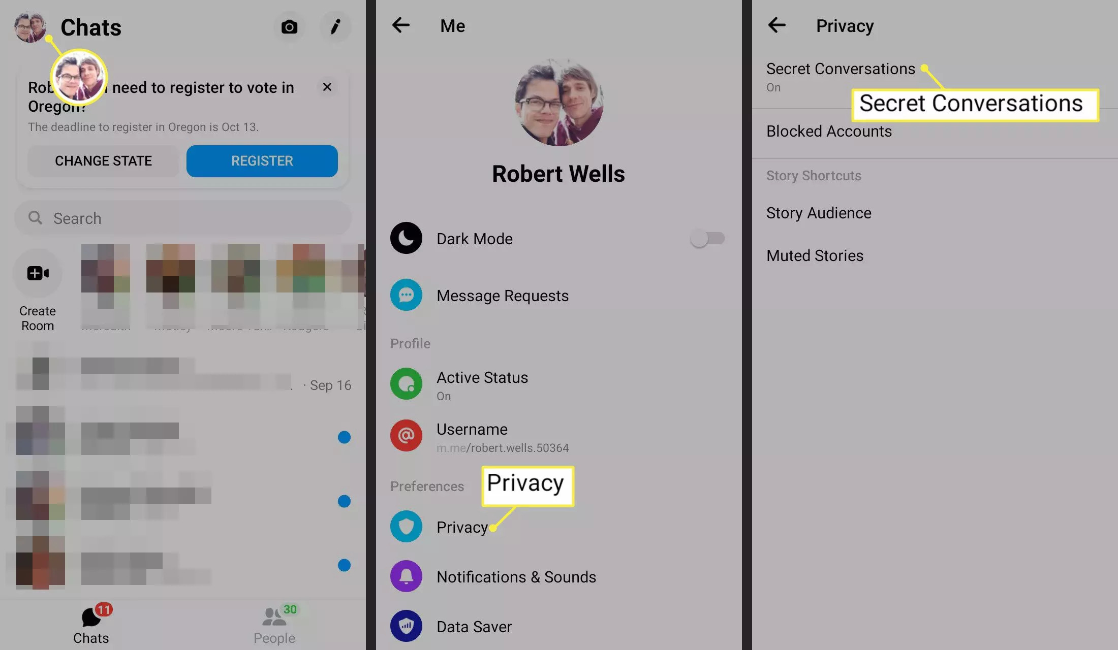 Cách xóa cuộc trò chuyện bí mật trên Messenger 2021