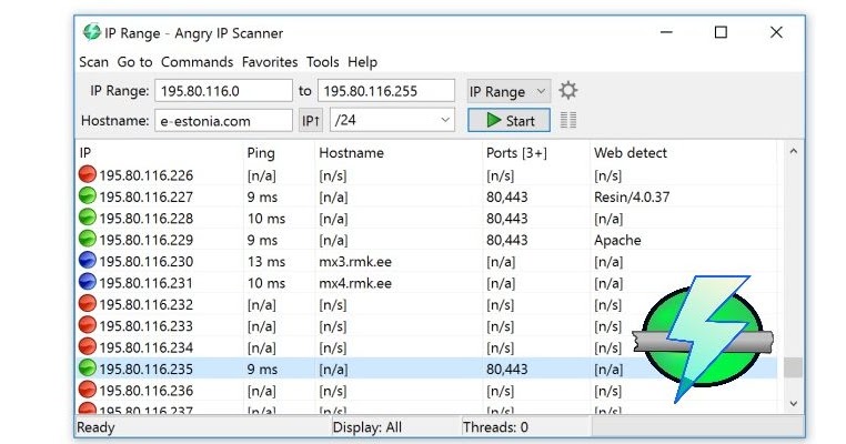 Phần mềm chặn WiFi trên PC - Angry IP Scanner