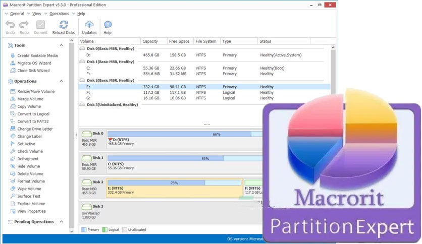 Phần mềm chia ổ cứng - Macrorit Partition Expert