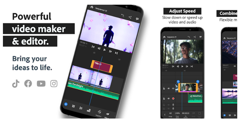 Phần mềm chỉnh sửa video trên điện thoại - Adobe Premiere Rush