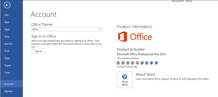 product key office 2013 1