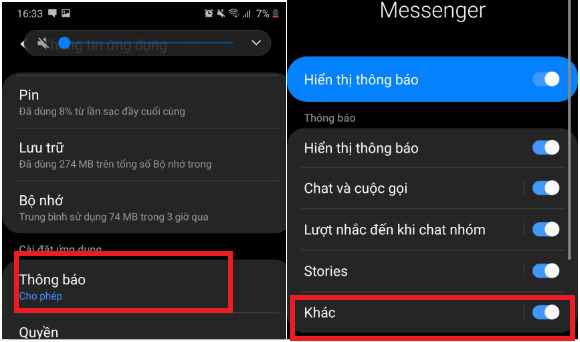 Hướng dẫn cách tắt âm thanh Messenger trên Android