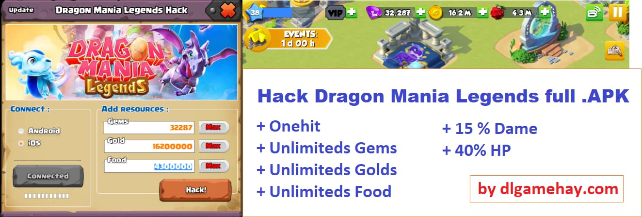 hack dragon mania legends