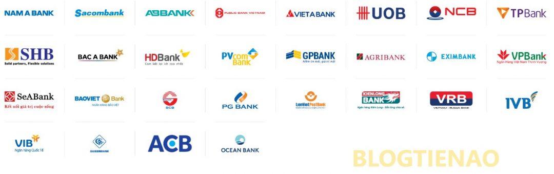 Danh sách ngân hàng hỗ trợ liên kết ATM