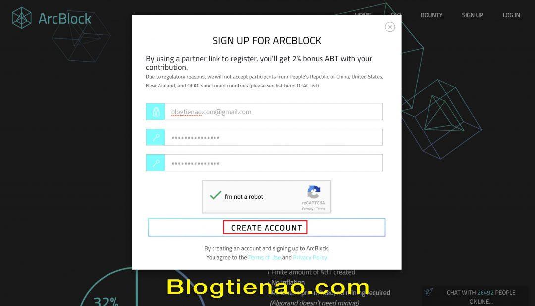 Hướng dẫn đăng ký tài khoản ArcBlock. Ảnh 2